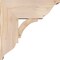 Ekena Millwork Thorton Traditional Smooth Bracket w/ Offset Brace, Douglas Fir, 7 1/2"W x 18"D x 18"H BKT0806X18X18THR01SDF - alternate 3